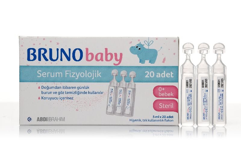 Bruno Baby Serum Fizyolojik 5 ml 20 Adet Steril  Flakon