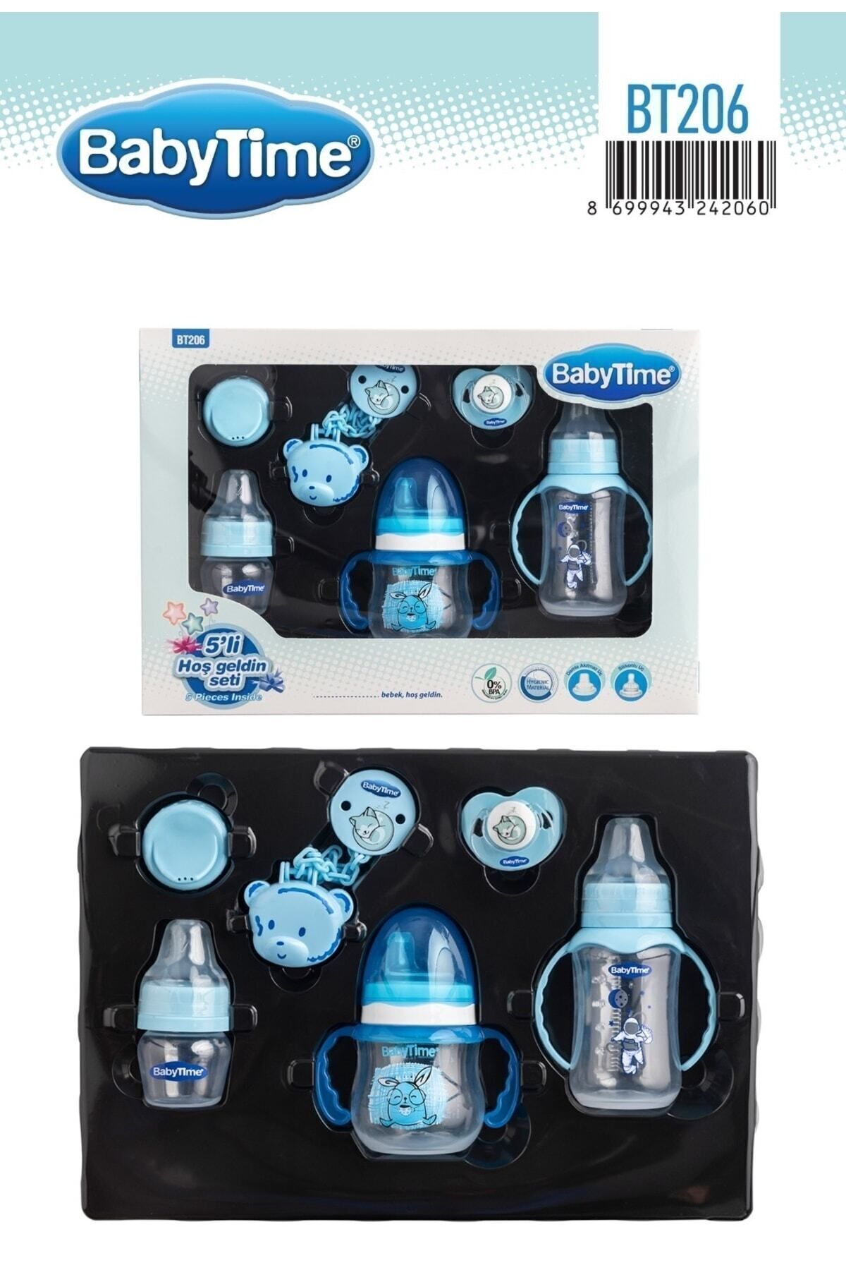 Baby Time Bt 206 5'li Set - Mavi