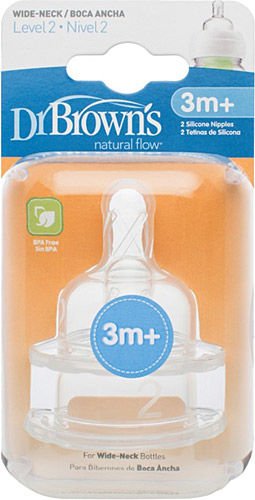 Dr. Brown's Biberon Emziği Geniş Ağızlı No: 2