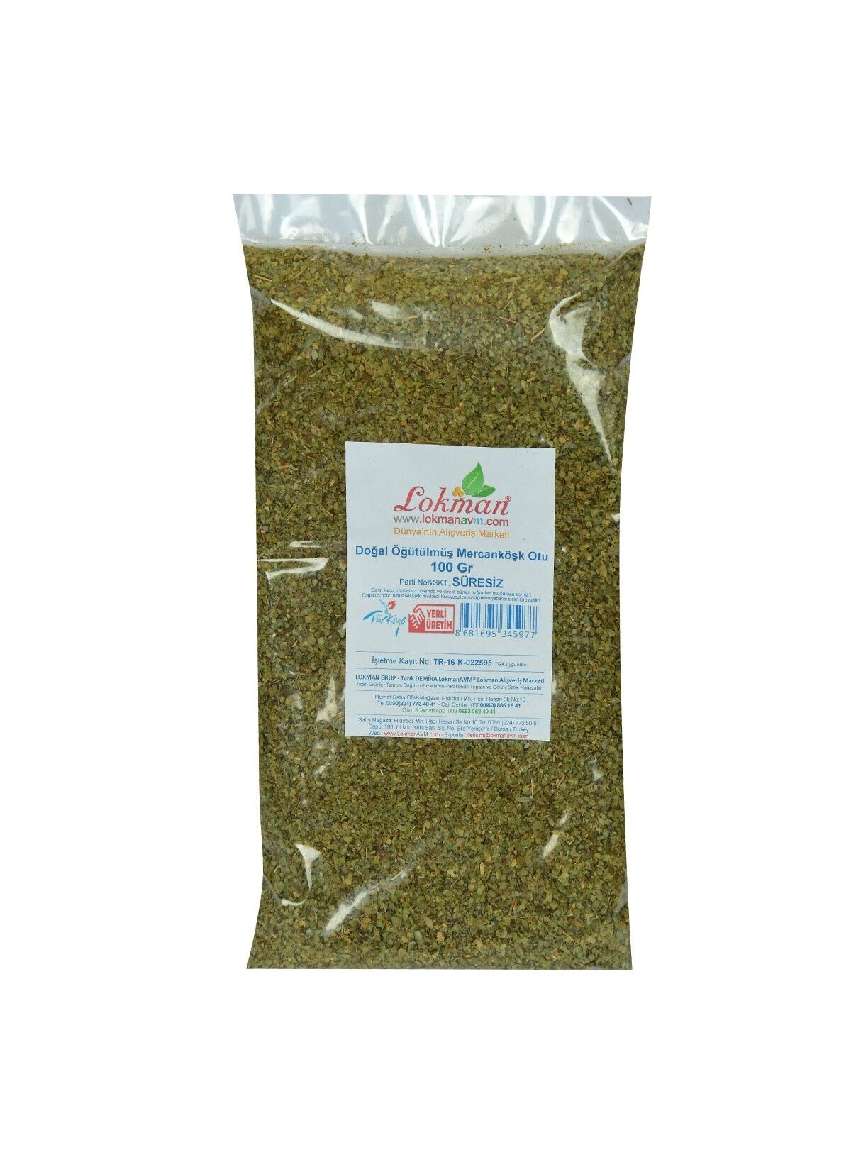 Lokmanavm Mercanköşk Otu Öğütülmüş Doğal 100 gr