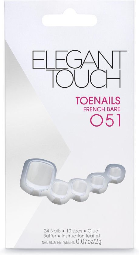 Elegant Touch Toe Nails French Bare 051