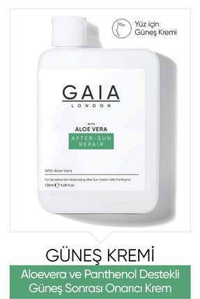 Gaia London Güneş Sonrası Aloe Veralı Kızarıklığa Soyulmaya Pul Pul Dökülmeye Karşı Krem Jel 100 ml