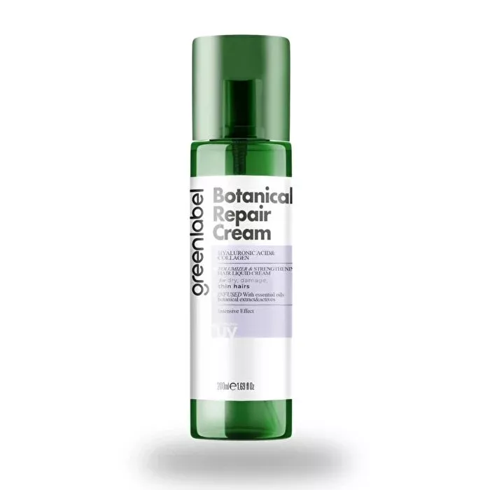 Greenlabel Hyaluronik Asit & Kolajen Kuru ve Cansız Saçlara Özel Sıvı Saç Bakım Kremi 200 ml