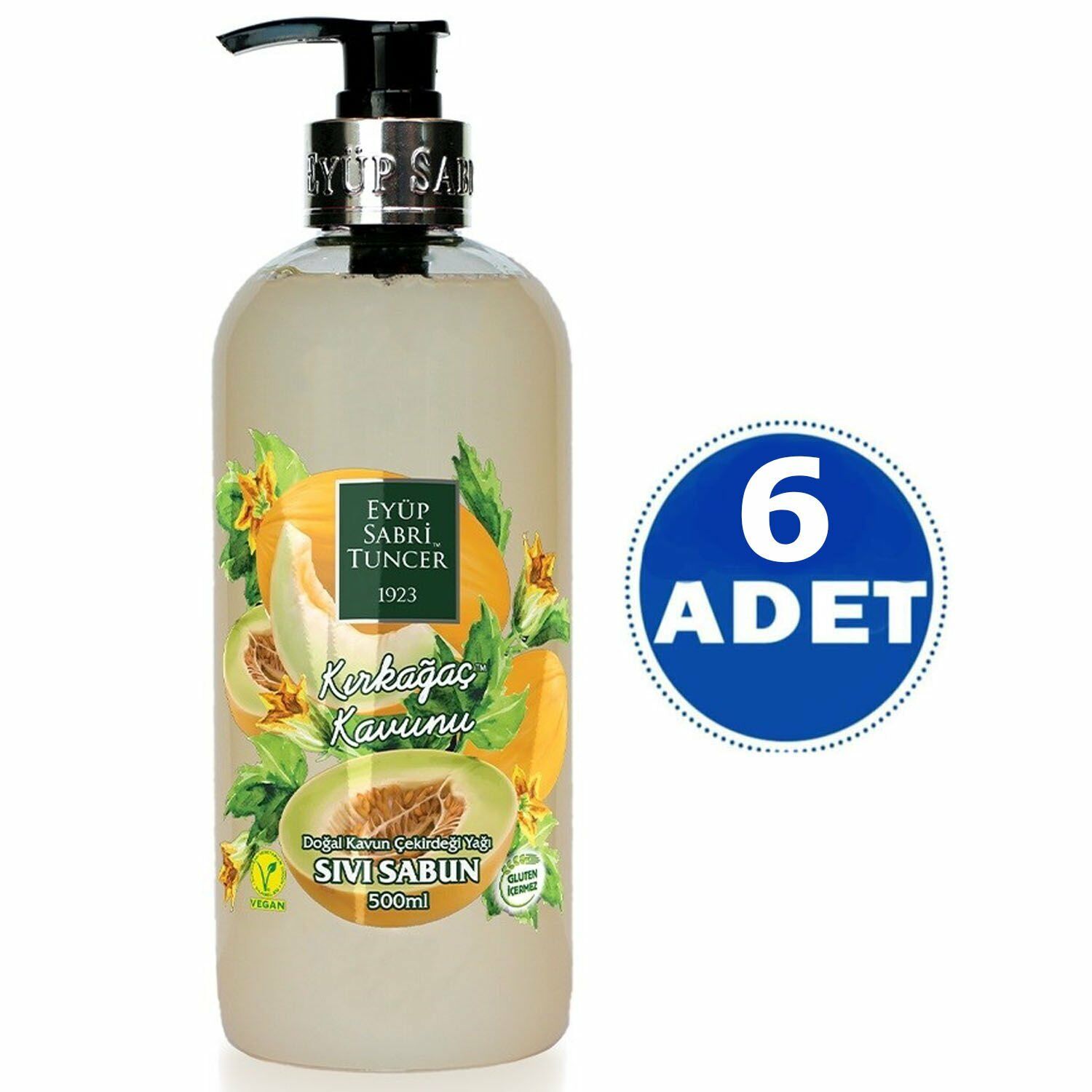 Eyüp Sabri Tuncer Kırkağaç Kavunu Sıvı Sabun 500 ml - 6 Adet