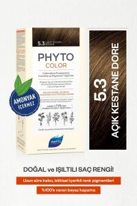 Phyto Color Saç Boyası - 5.3 Açık Kestane Dore - Puansız