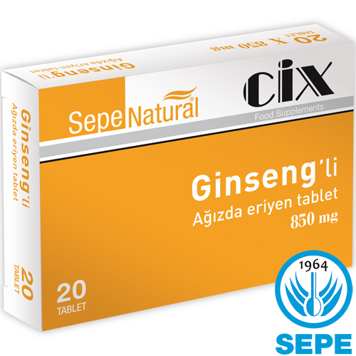 CIX Panax Ginseng Extract Tablet 20 x 850 mg (Eriyen Tablet)