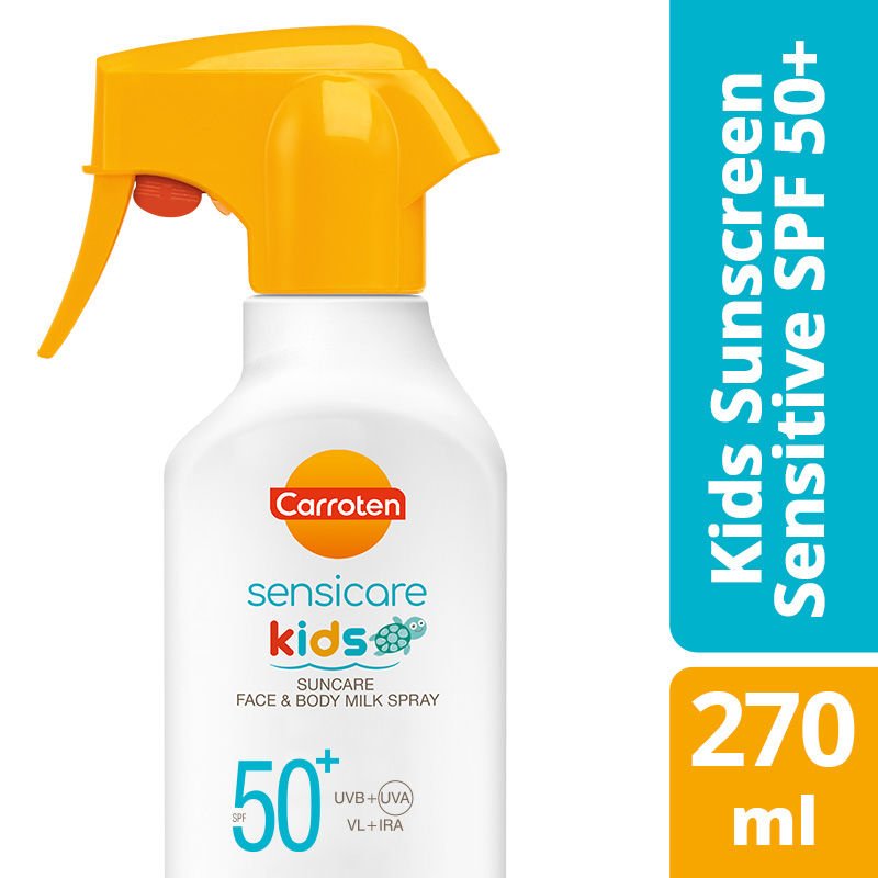 Carroten Kids Yüksek Güneş Korumalı Yüz ve Vücut Çocuk Güneş Spreyi SPF50 270 ml
