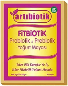 Doğadan Bizim Artıbiotik Fitbiotik Probiotik Prebiotik Yoğurt Mayası 30 Saşe
