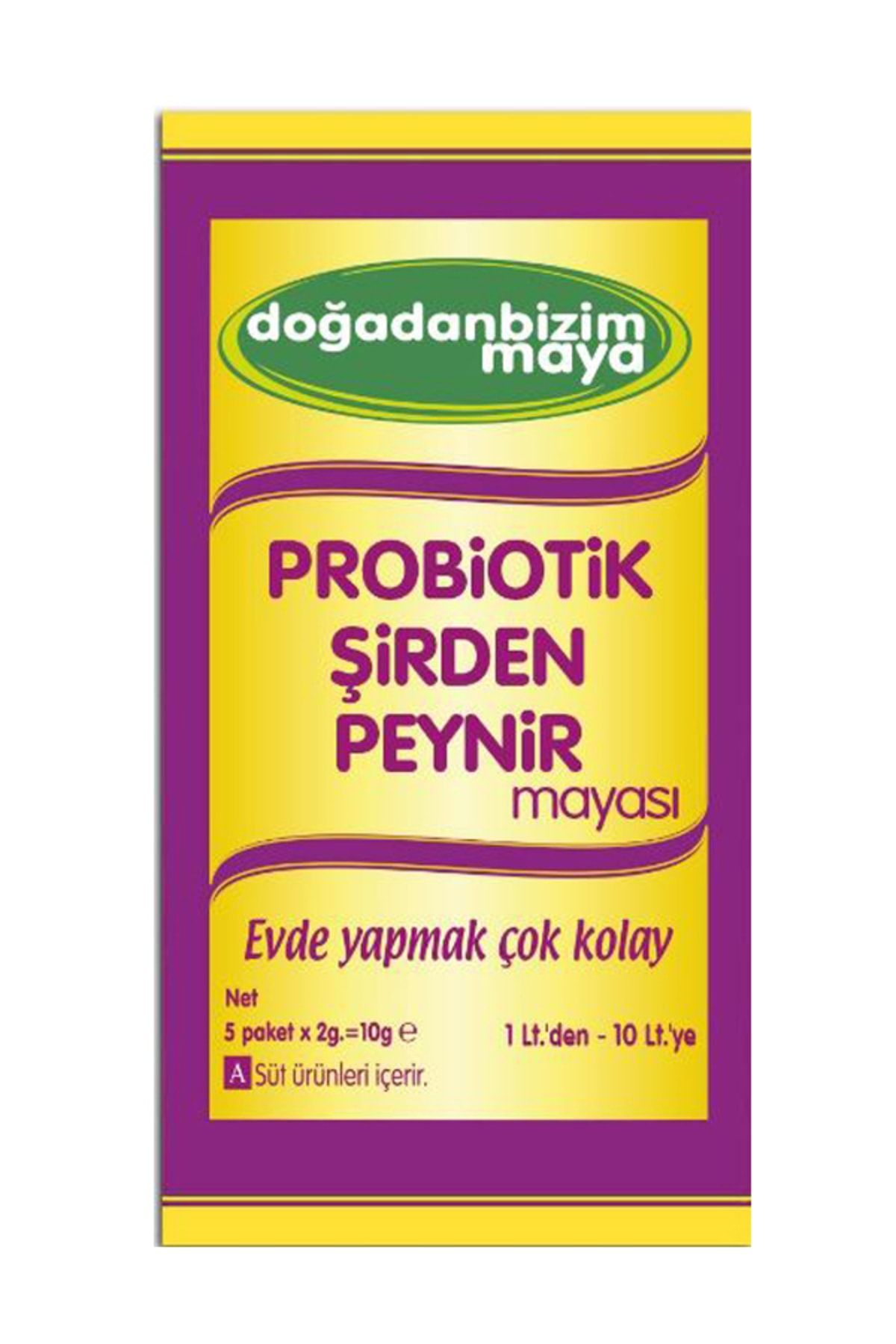 Doğadan Bizim Probiotik Şirden Peynir Mayası Toz 5'li - 6 Adet