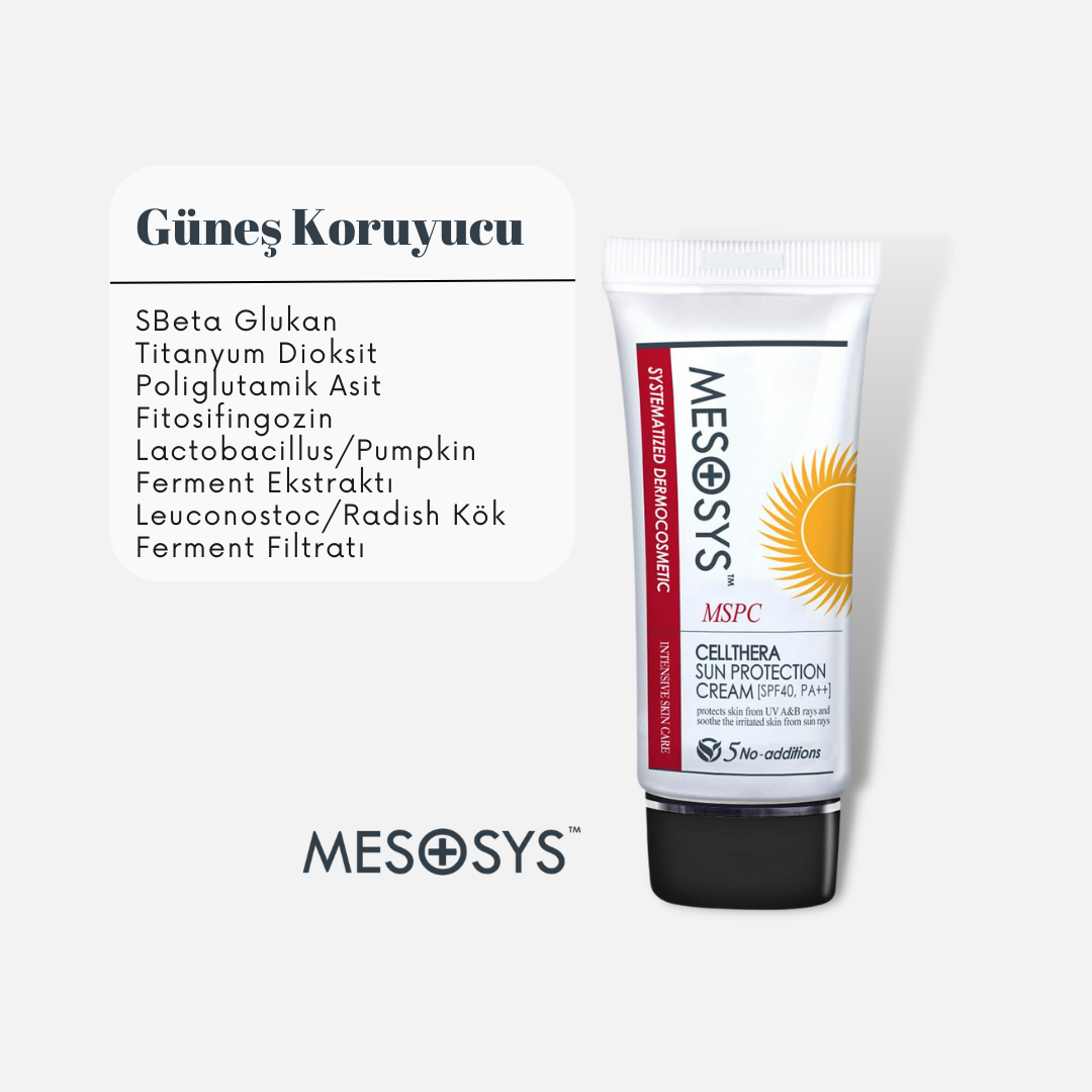 Mesosys Cellthera Sun Protection Renksiz Güneş Koruma SPF40 40 ml