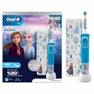 Oral-B Frozen Çocuk Şarjlı Diş Fırçası + Seyahat Kabı