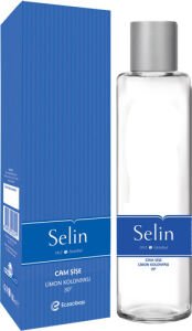 Selin Cam Şişe Limon Kolonyası 180 ml - 12 Adet