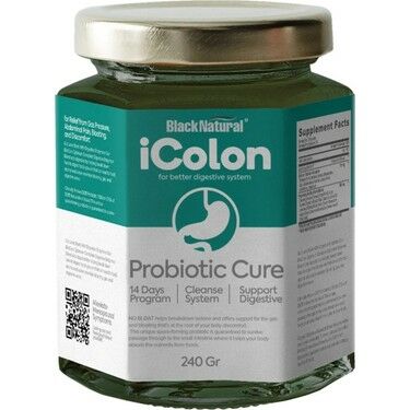 Black Natural Icolon Probiotic Cure 240 gr - 6 Adet