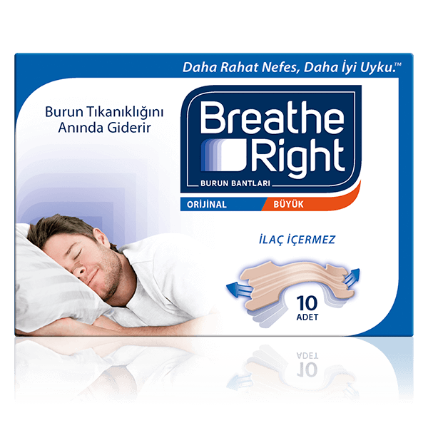 Breathe Right Orijinal Büyük Burun Bandı - 10 Adet