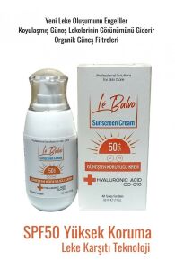 Le Balvo All Types For Skin Sun Protection Hyaluronic Acid Co-Q10 Plus+ UVA/UVB SPF50 50 ml