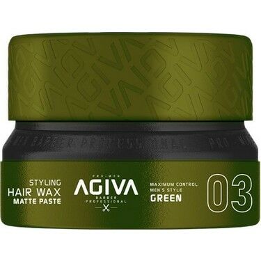 Agiva Wax Matte Paste Green No: 03 155 ml