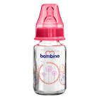 Bambino T013 Biberon Cam Desenli 125 ml - Kırmızı