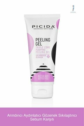 Picida Üç Çekirdekli Arındırıcı Aydınlatıcı Gözenek ve Sebum Karşıtı Yüz Peeling Jel 100 ml