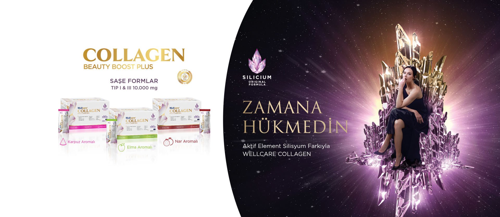 Wellcare Collagen Beauty Boost Plus 10.000 mg Nar Aromalı 30 Saşe