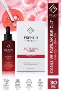 French Secret Canlandırıcı Ton Eşitleyici Leke Karşıtı Yenileyici Red Peeling Serum 30 ml