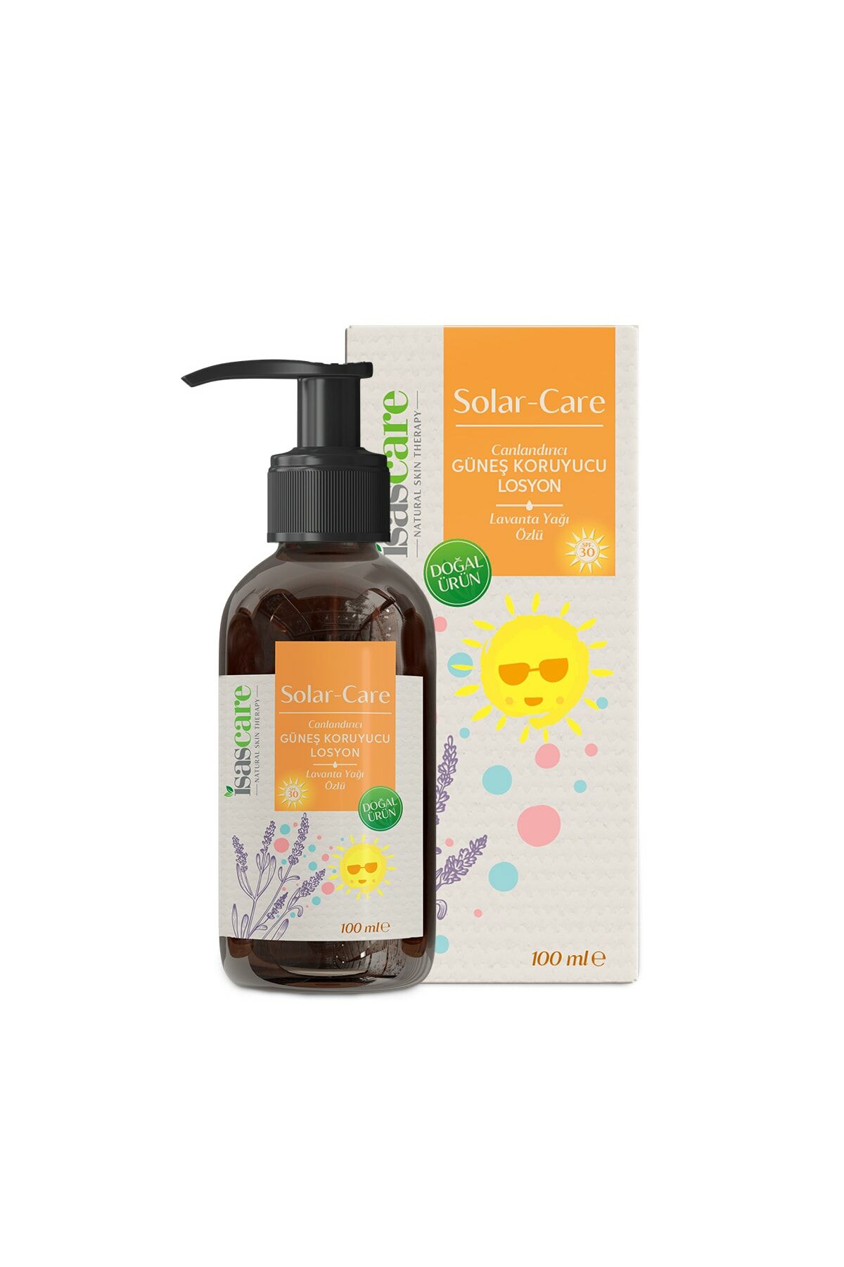 Isascare Solar-Care Doğal Canlandırıcı Güneş Koruyucu Losyon SPF30 100 ml