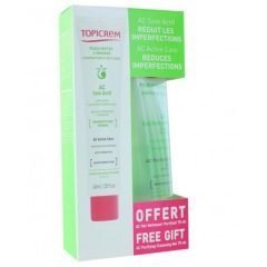 Topicrem Ac Soin Actif Cream 40ml + Ac Gel Nettoyant Purifiant 75ml Hediye