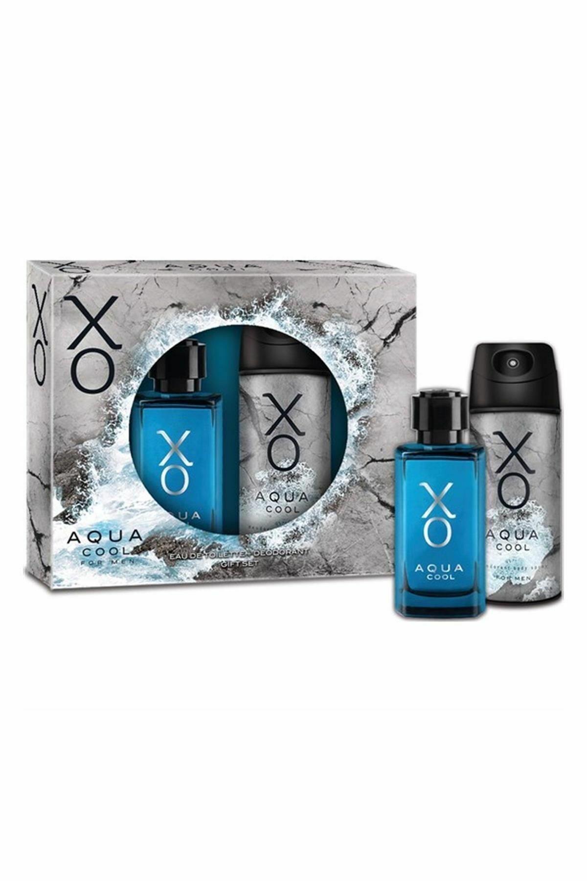 XO Aqua Cool Erkek Parfüm 100 ml + Deodorant 125 ml - Parfüm Seti