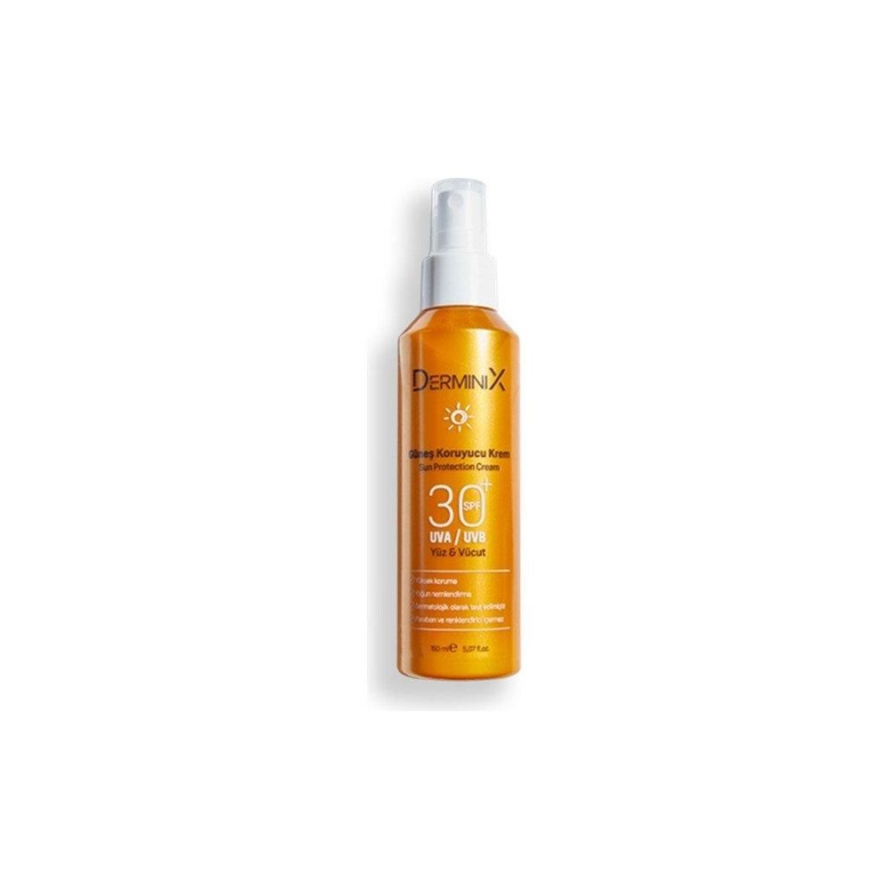 Derminix Yüz ve Vücut Güneş Koruyucu Sprey Krem SPF30+ 150 ml