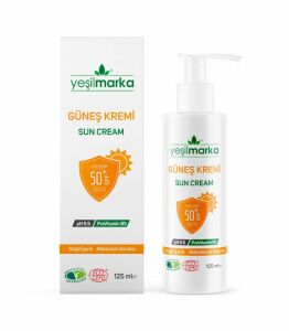 Yeşilmarka Doğal Güneş Kremi Spf 50+  125ml