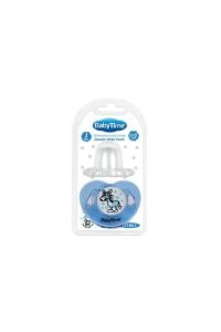 Baby Time Bt127 Silikon Damaklı Şeffaf Gövdeli Desenli Emzik - Sarı