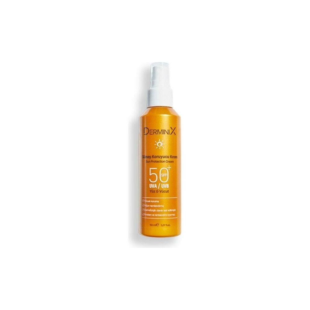 Derminix Yüz ve Vücut Güneş Koruyucu Sprey Krem SPF50+ 150 ml