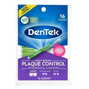 Dentek Easy Brush Advanced Clean Plak Kontrolü Diş Arası Temizleyicileri Sıkı 16 Adet