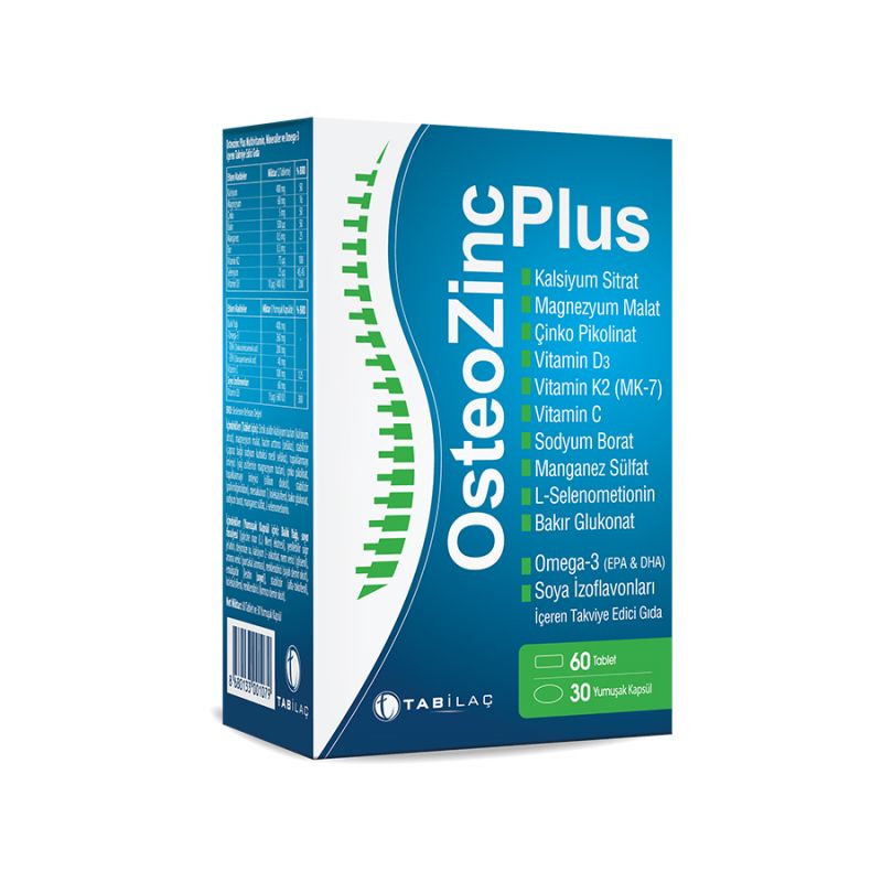 Osteozınc Plus 30 Yumusak Kapsul 60 Tablet
