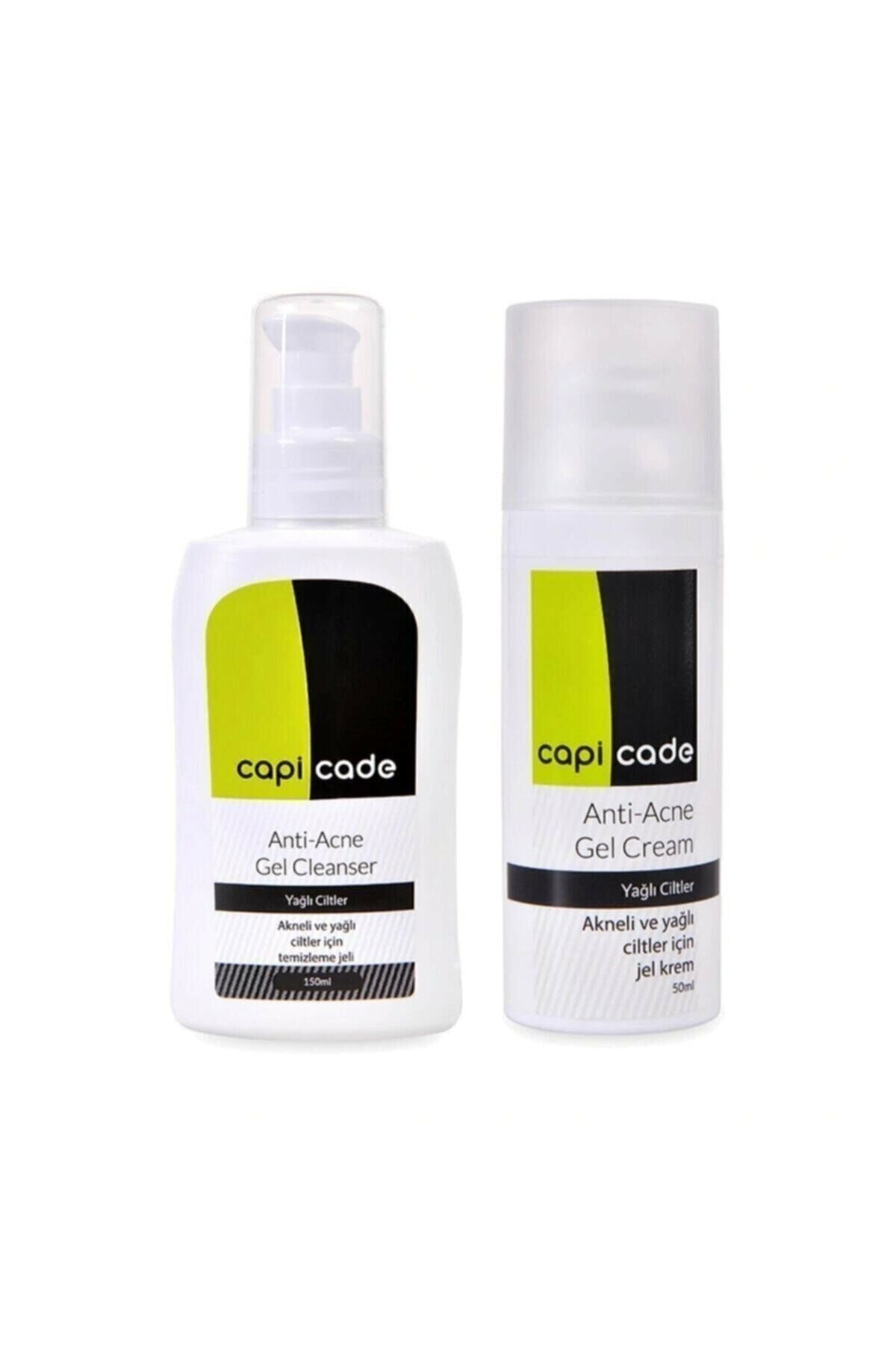 Capicade Yağlı Ciltler İçin Bakım Seti - Temizleme Jeli 150 ml + Beyazlatıcı Krem 50 ml