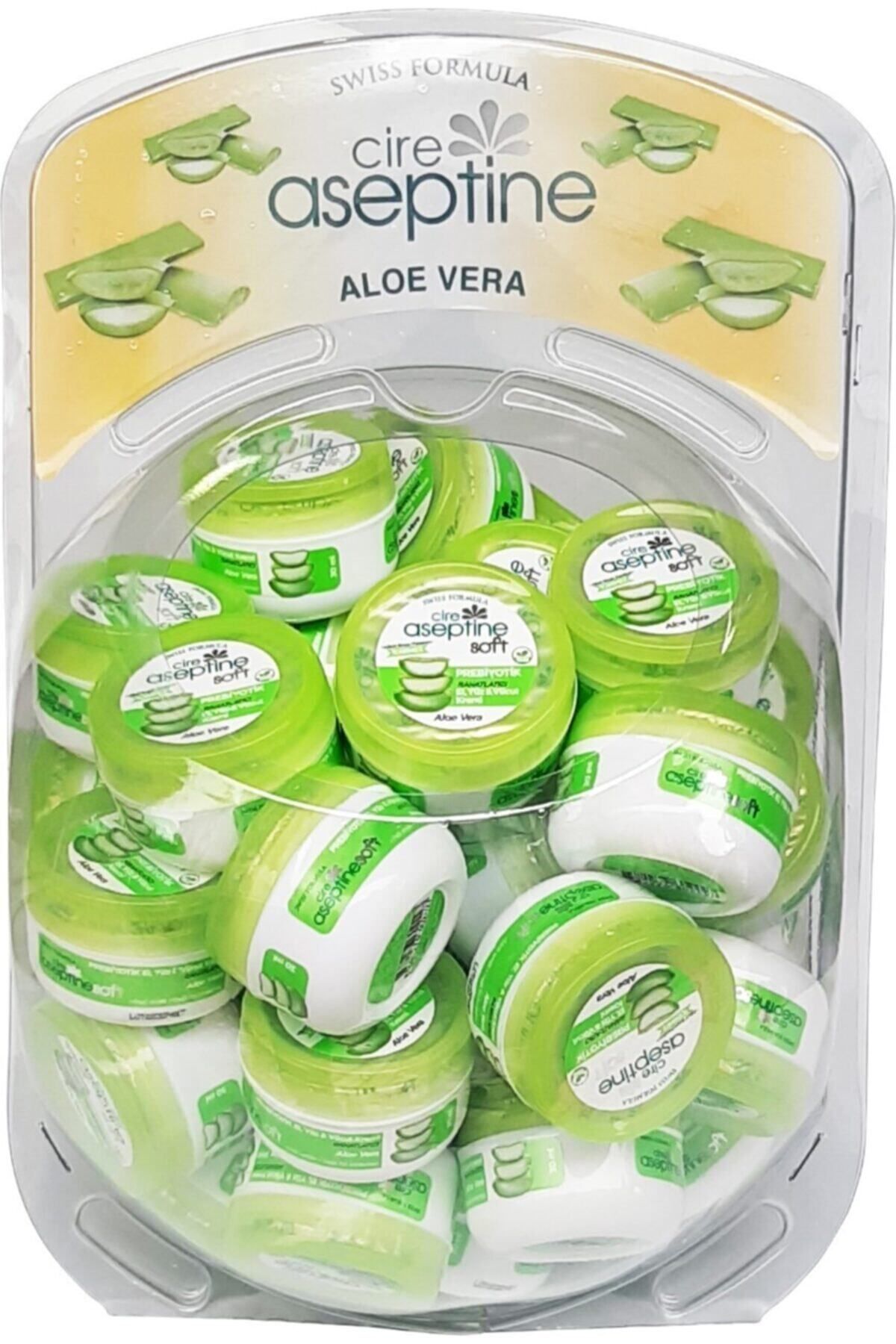 Cire Aseptine Prebiyotik Aloe Vera Krem 30 ml - 50'li Stant