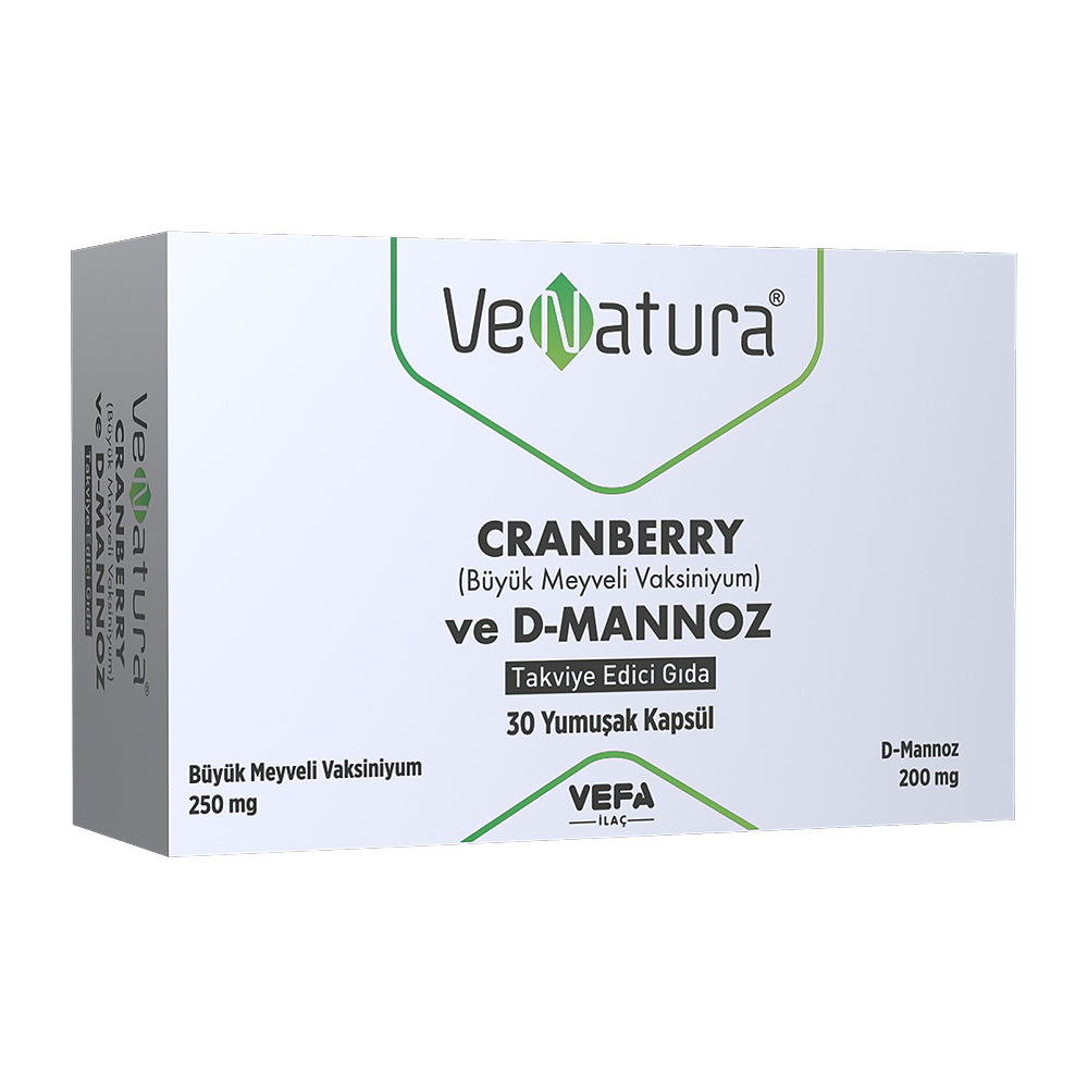 VeNatura Cranberry ve D-Mannoz 30 Kapsül