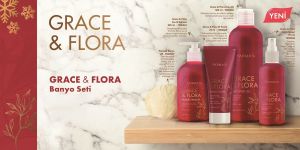 Farmasi Grace Flora Seti - Sabun 325 ml + El Kremi 75 ml + Duş Jeli 360 ml + Vücut Spreyi 115 ml