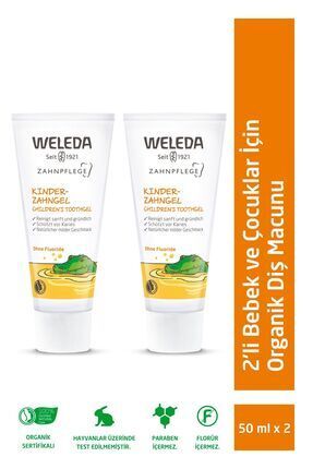 Weleda Bebek ve Çocuklar İçin Doğal Diş Macunu 2 x 50 ml
