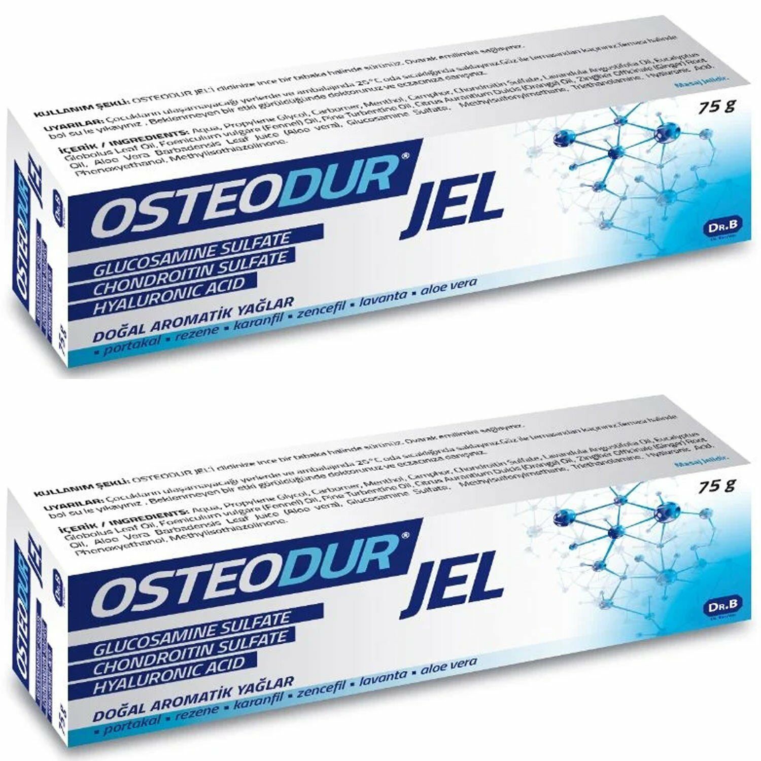 Osteodur Glukozamin Jel 75 gr - 2 Adet