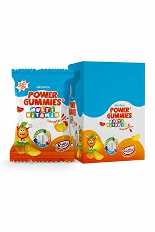 Miraderm Power Gummies Multivitamin 8 Çiğneme Jeli