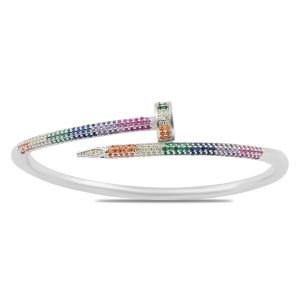 Çivi Figürlü Figürlü Zirkon Taşlı Bileklik