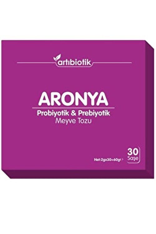 Doğadan Bizim Artıbiotik Aronya Probiyotik Prebiyotik Meyve Tozu 30 Saşe