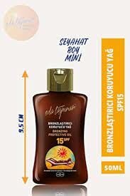 Eda Taşpınar Yoğun Bronzlaştırıcı Yağ SPF15 50 ml - Seyahat Boy