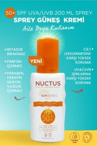 Nuctus Güneş Kremi SPF50+ Sprey 200 ml