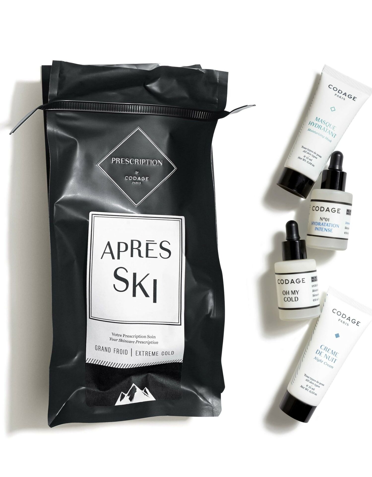 Codage Prescription Apres Ski - Mask 15 ml + Serum No: 1 10 ml + Repairing Serum 10 ml + Night Cream 10 ml