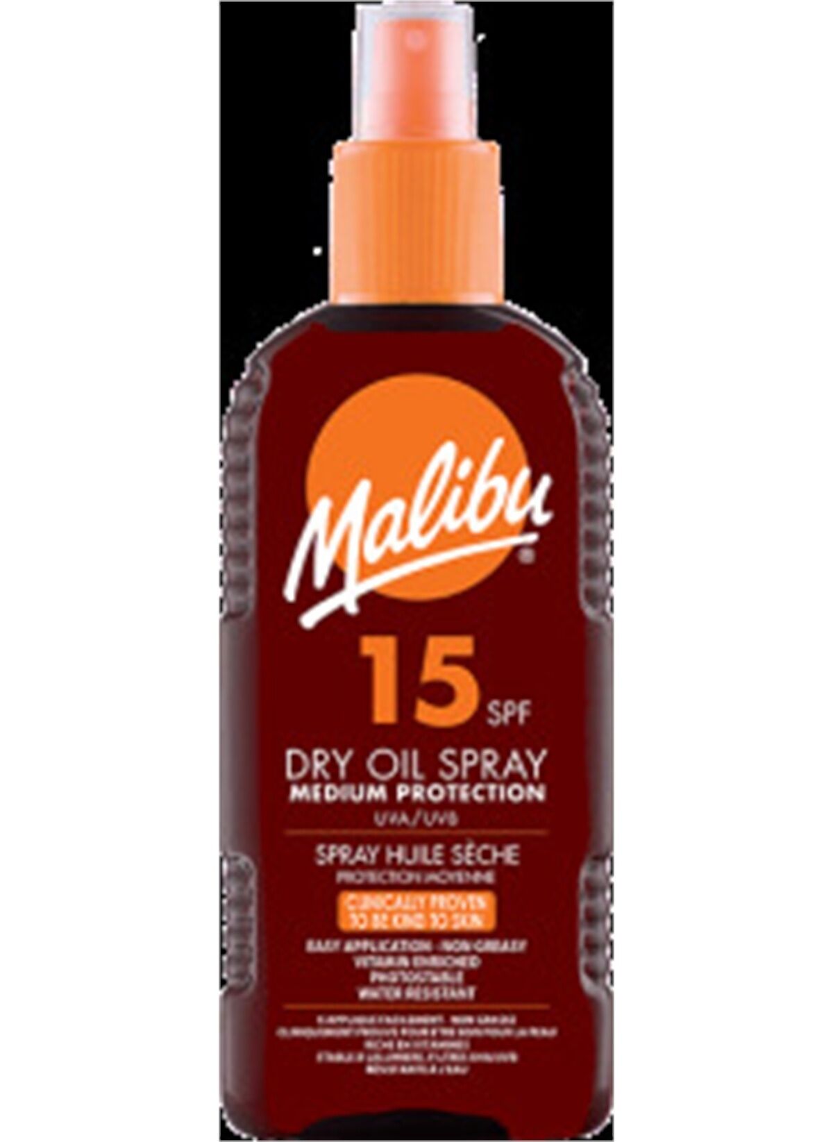 Malibu Güneş Koruyucu Dry Oil Bronzlaştırıcı Sprey SPF15 200 ml
