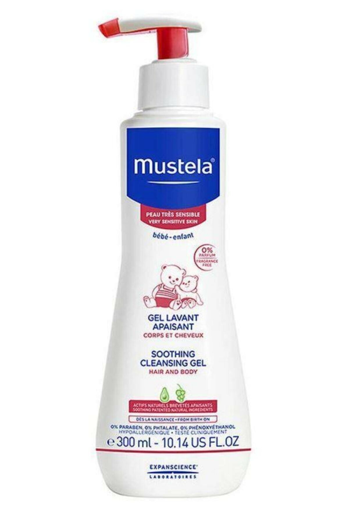 Mustela Soothing Cleansing Gel Hair and Body Hassas Ciltler İçin Temizleme Jeli 300 ml
