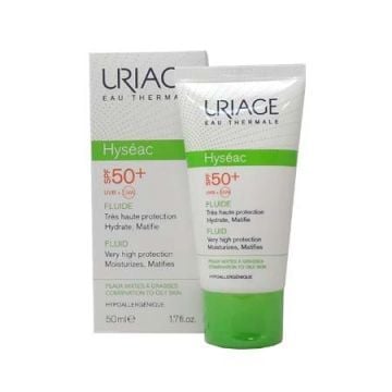 Uriage Hyseac Fluide SPF 50 50 ml - Yağlı Ciltler İçin Güneş Koruyucu