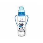 Bambino Silikon Kiraz Uçlu Kulplu Cam Biberon 225 ml