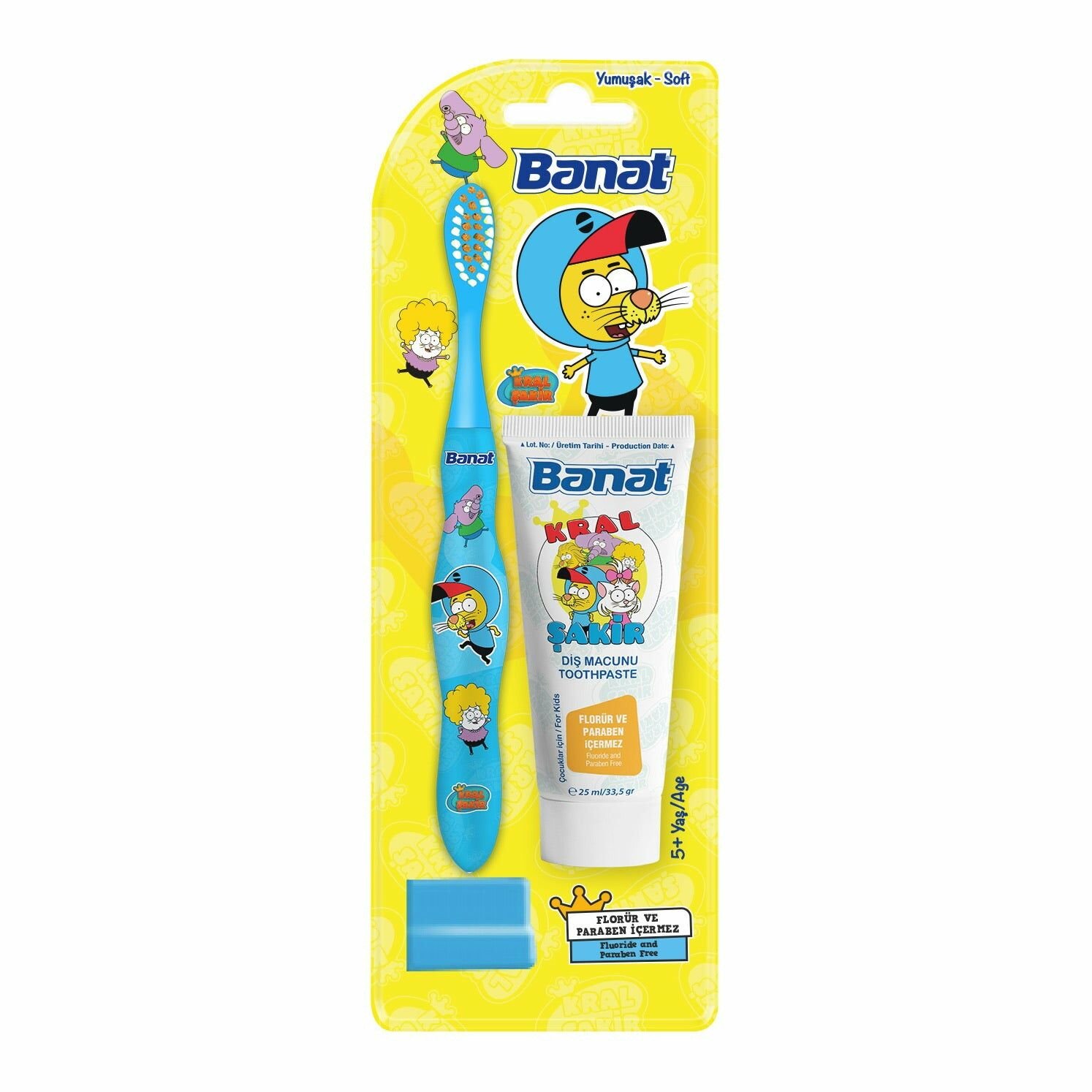 Banat Kral Şakir Diş Fırçası + Diş Macunu 25 ml